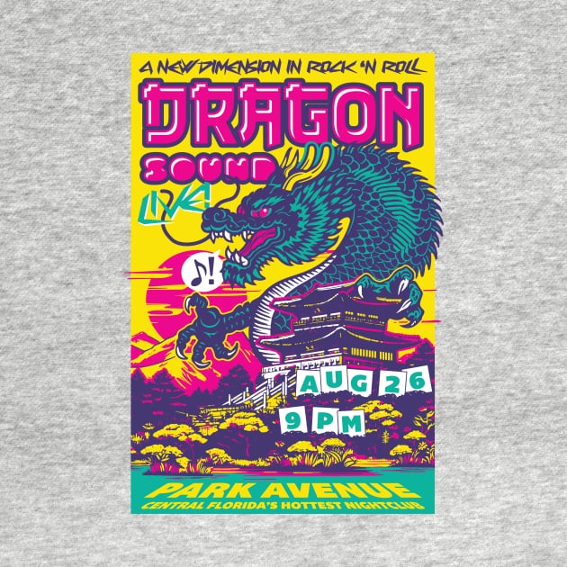 Dragon Sound Gig Poster by Pufahl